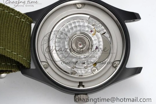 MIROTIME 0207 Top Gun Pilot Mark XVIII Limited “SFTI” M+F 1:1 Best Edition Black Dial on Green Nylon Strap A WaterResistant 7064